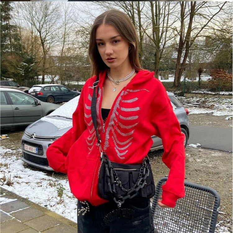 Street Fashion Casual Style Solid Color Sternum Sweaters