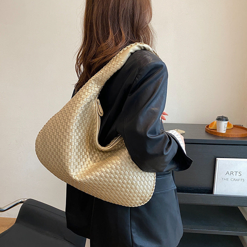 Women's Style High Sense Woven Elegant Underarm Bags