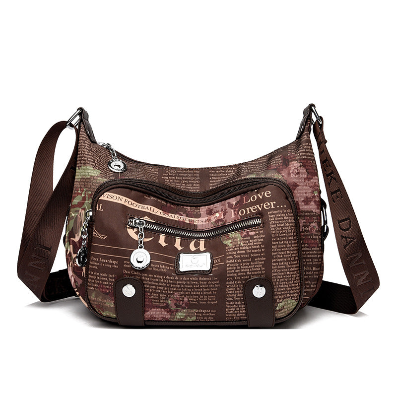 Women's Summer Waterproof Oxford Cloth Mom Large Crossbody Bags