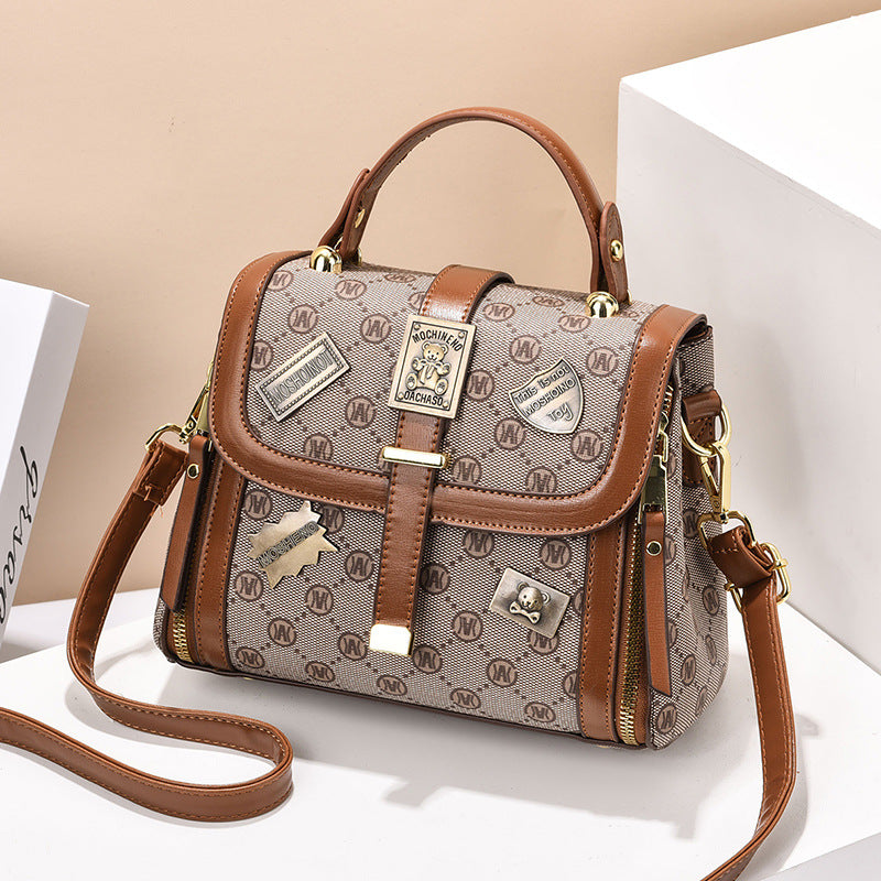 Women's Advanced Texture Western Style Vintage Printed Shoulder Bags