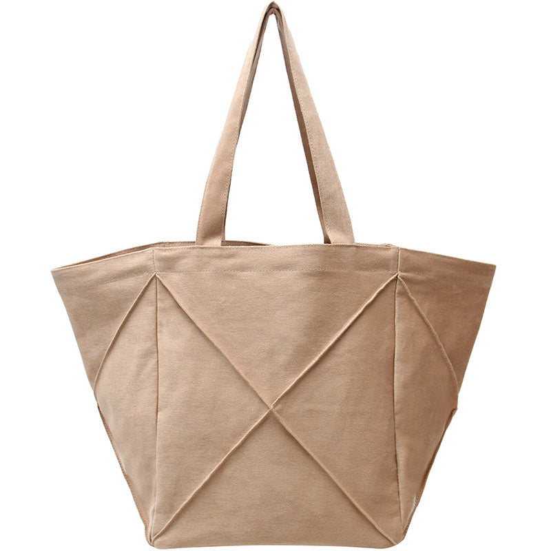 Women's Large Capacity Canvas Lazy Wind College Shoulder Bags