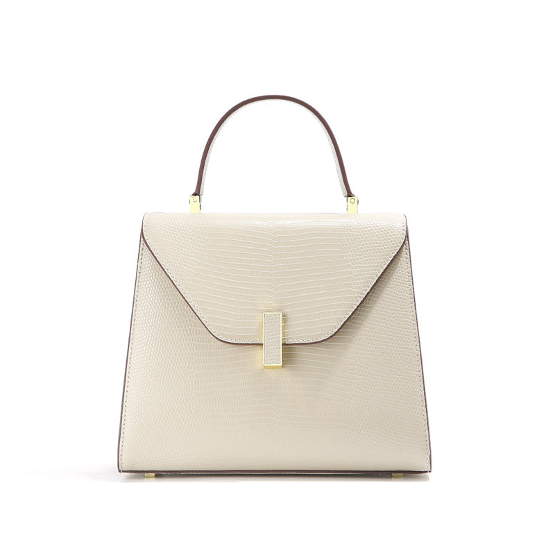 Women's Fashion Genuine Leather Kelly Lizard Pattern Women's Shoulder Bag