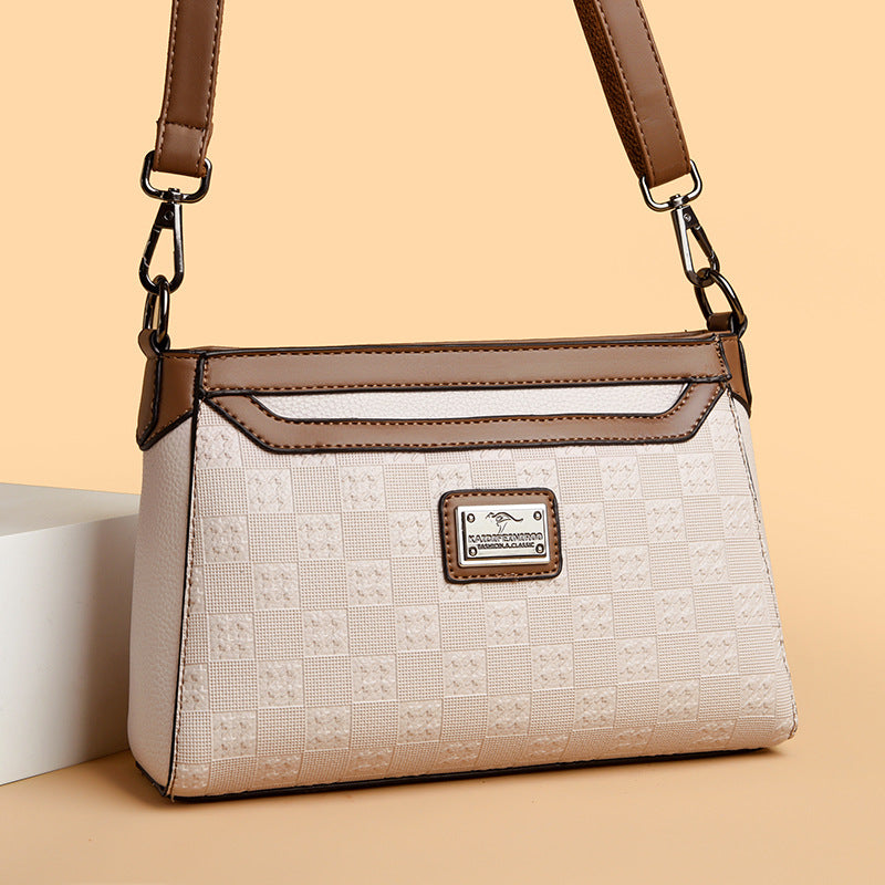 Women's Slouchy Elegant Fashion Rhombus Printed Crossbody Bags