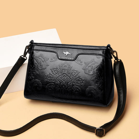 Women's Pretty Chinese Style Embossed Mother Shoulder Bags