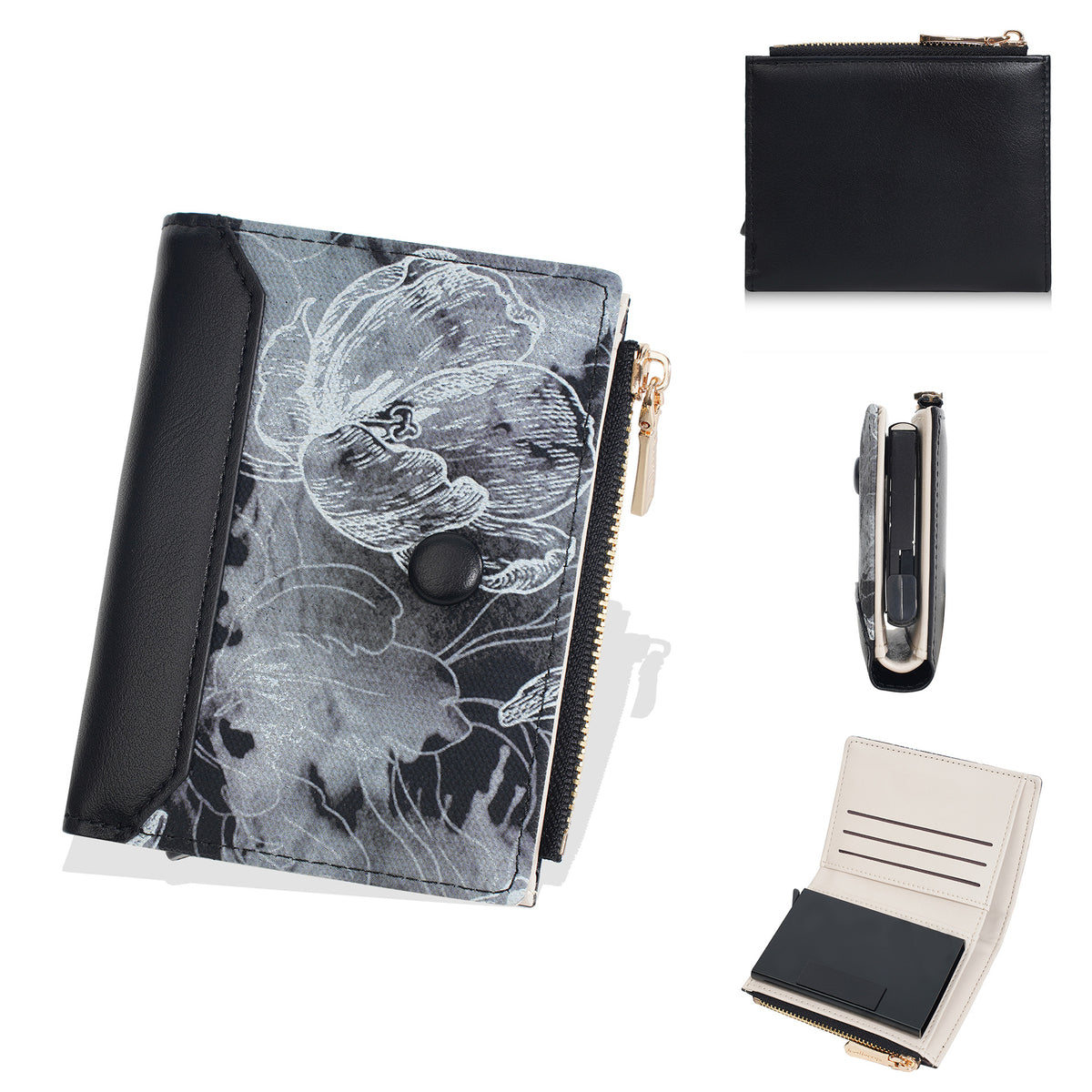 Women's Short High-grade One Multi Slots Printed Ladies Wallet