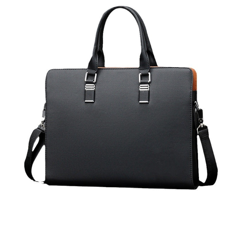 Men's Large Capacity Business Contrast Color Men's Briefcases