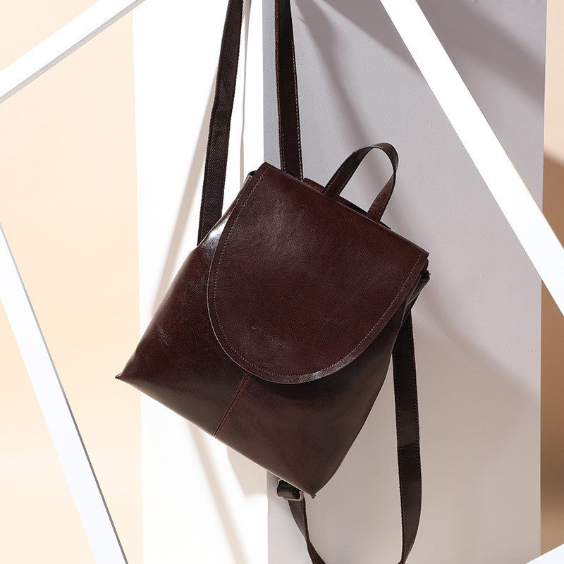 Graceful Women's Slouchy Pretty Leather Join Backpacks