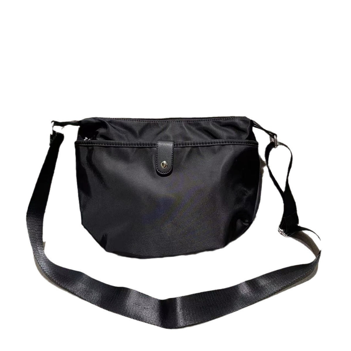 Women's Lightweight Saddle Textured Waterproof Nylon Cloth Crossbody Bags