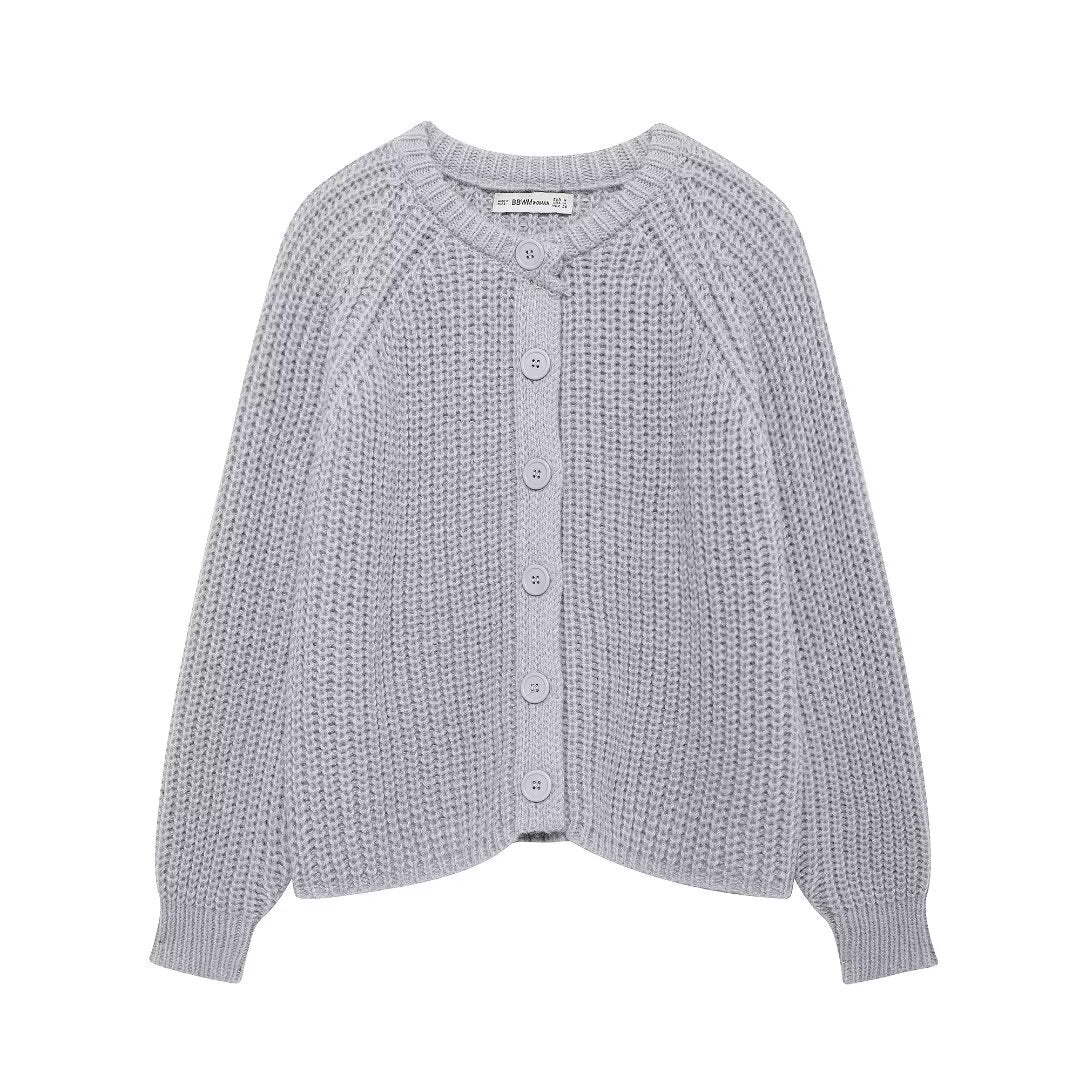 Women's Autumn Solid Color Long-sleeved Knitted For Coats