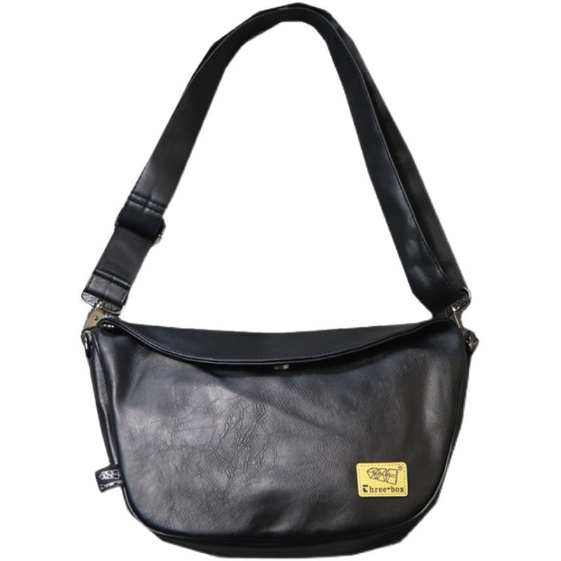 Men's Fashion Three Boxes Trendy Saddle Minimalist Men's Shoulder Bags
