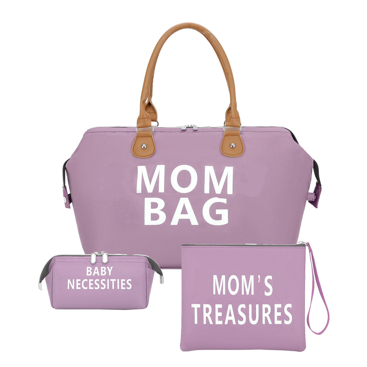 Multifunctional Three-piece Large Capacity Waterproof Hard-wearing Diaper Travel Bags