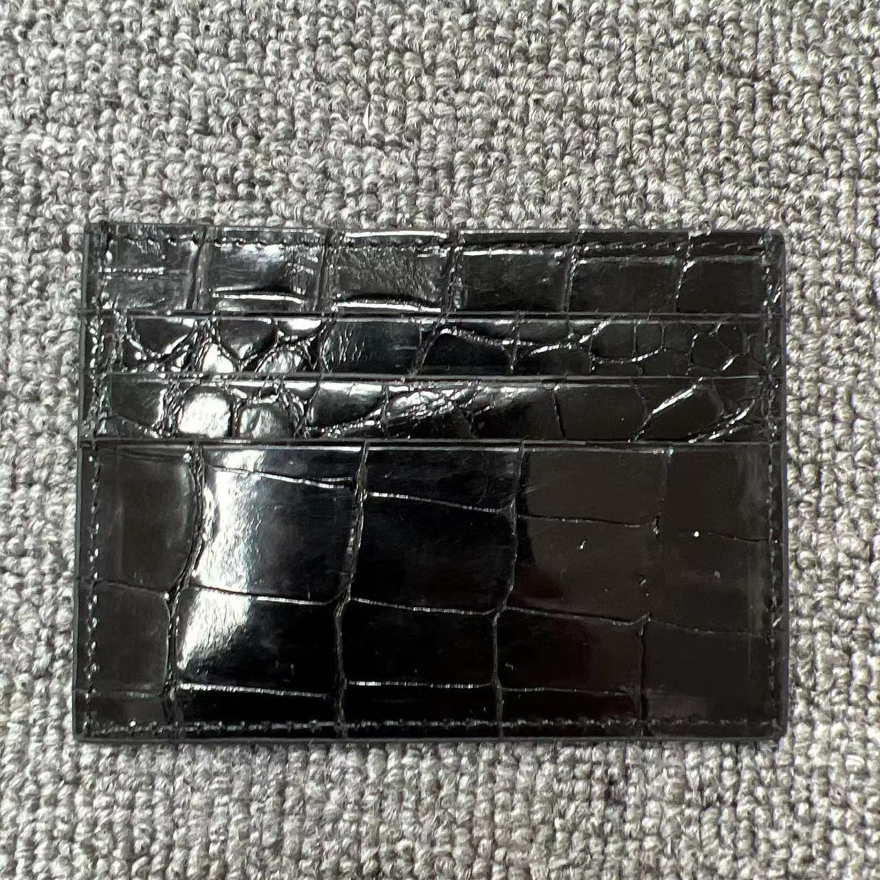 Women's & Men's & Crocodile Leather Fashion Multiple Slots Card Holder