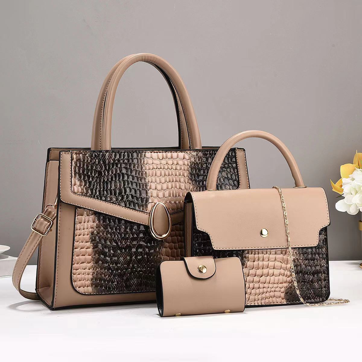 Women's Mother Contrast Color Versatile Fashion Trendy High-grade Small Square Bags