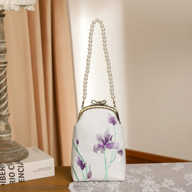 Quiet Embroidered Ancient Style Cheongsam Banquet Handbags