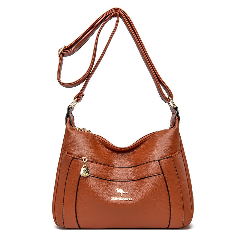 Women's Summer Fashion Simple Mom Style Soft Crossbody Bags