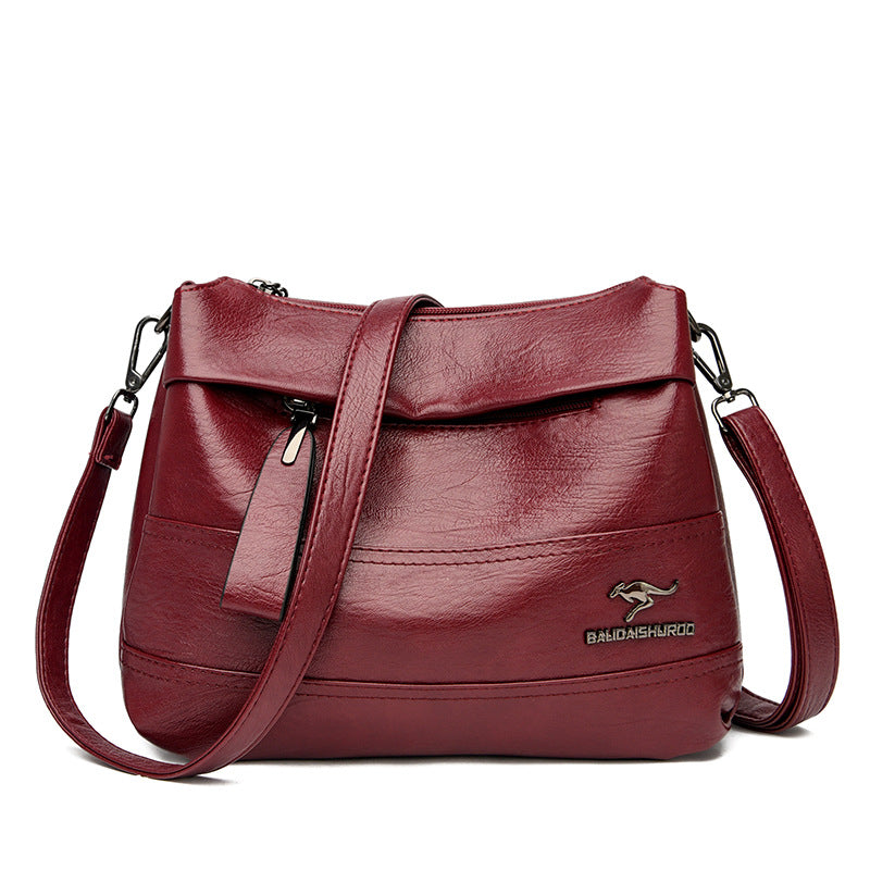 Women's Soft Leather Mother Fashion Large Capacity Crossbody Bags