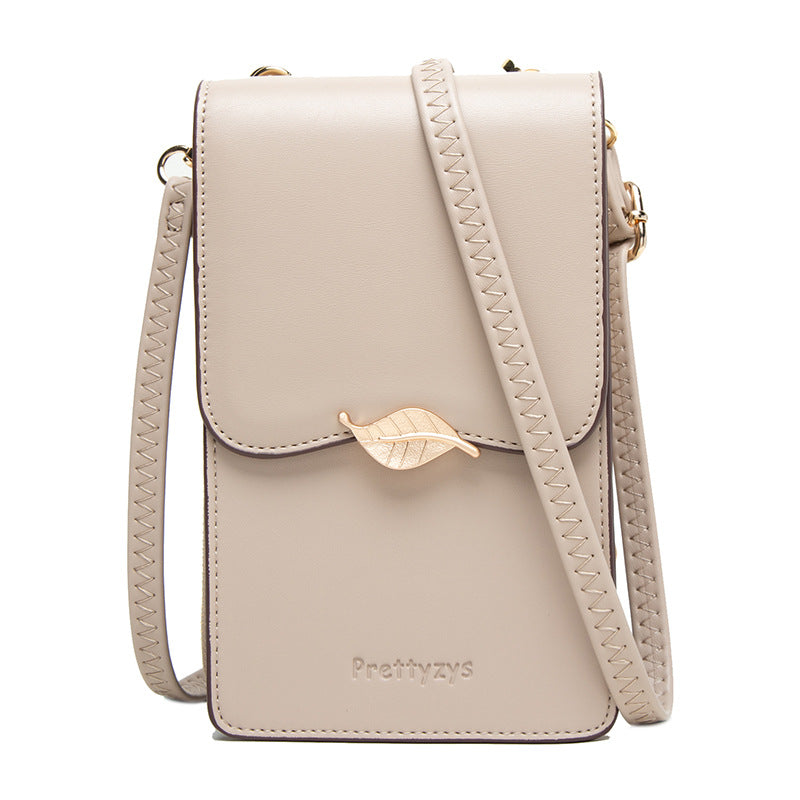 Women's Touch Screen Hipster Style Leaf Simple Shoulder Bags