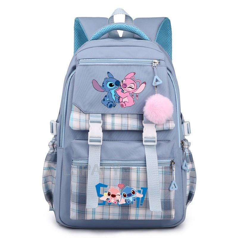 Children's Star Stitch Schoolgirl Young Cartoon Backpacks