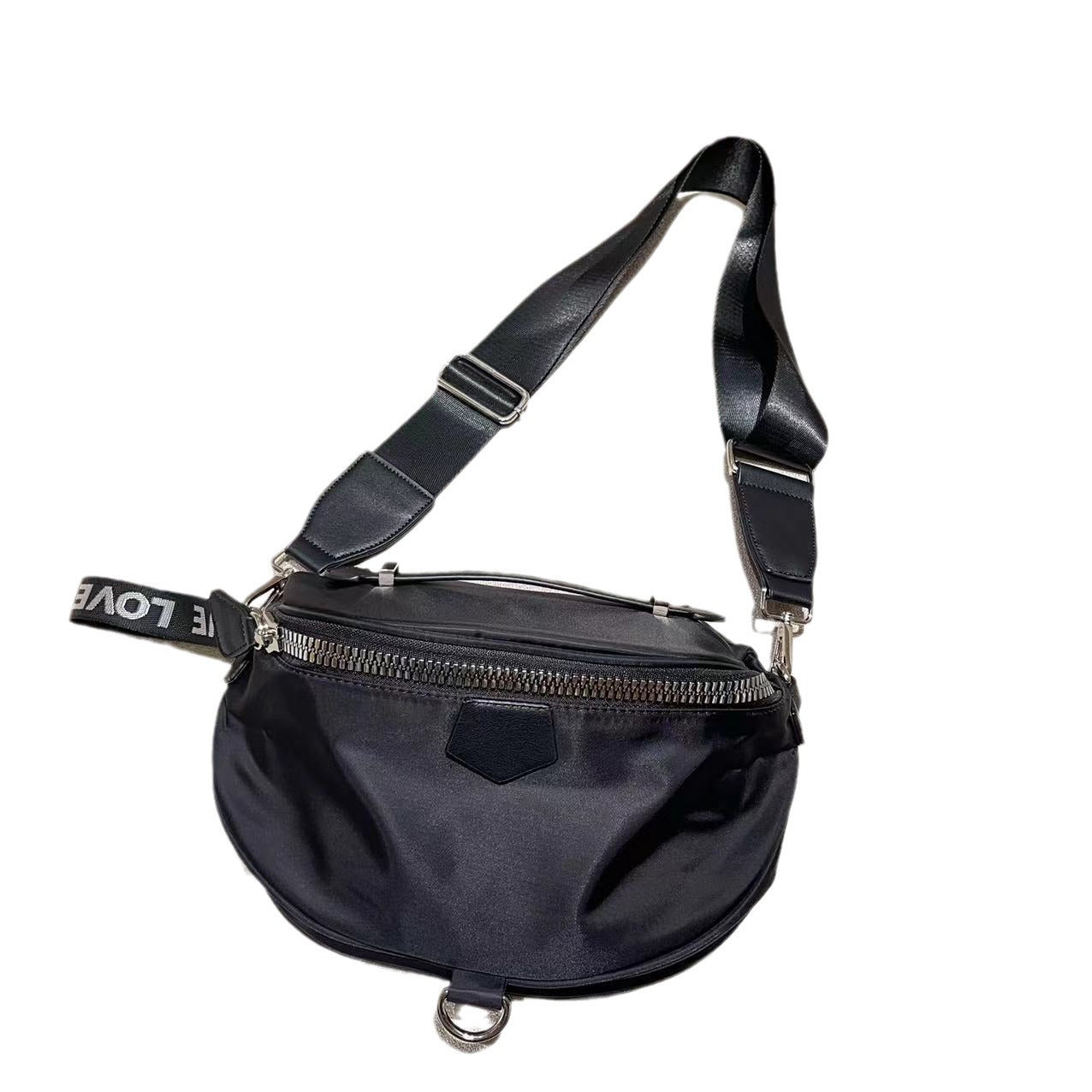 Women's Saddle Lightweight Waterproof Nylon Cloth Portable Shoulder Bags