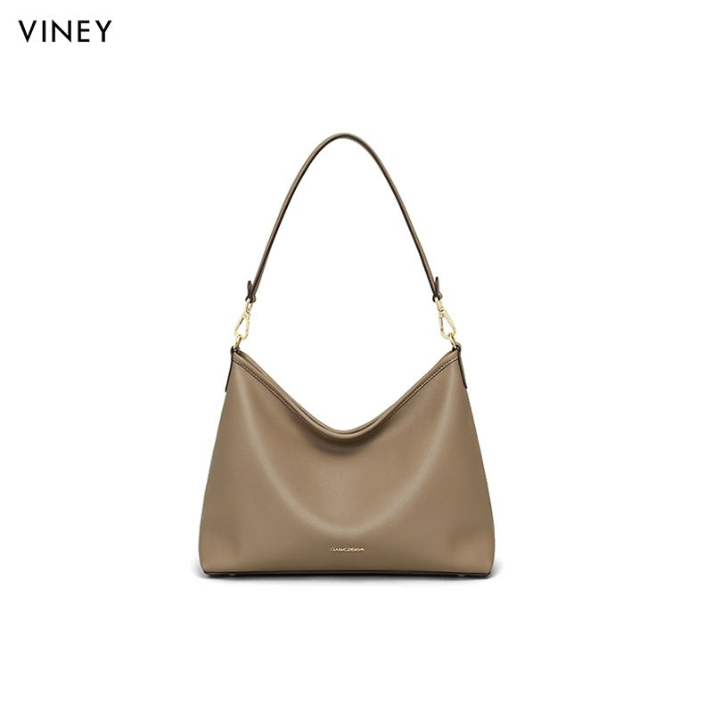 Women's Summer Genuine Leather Underarm Large Capacity Versatile Tote Bags