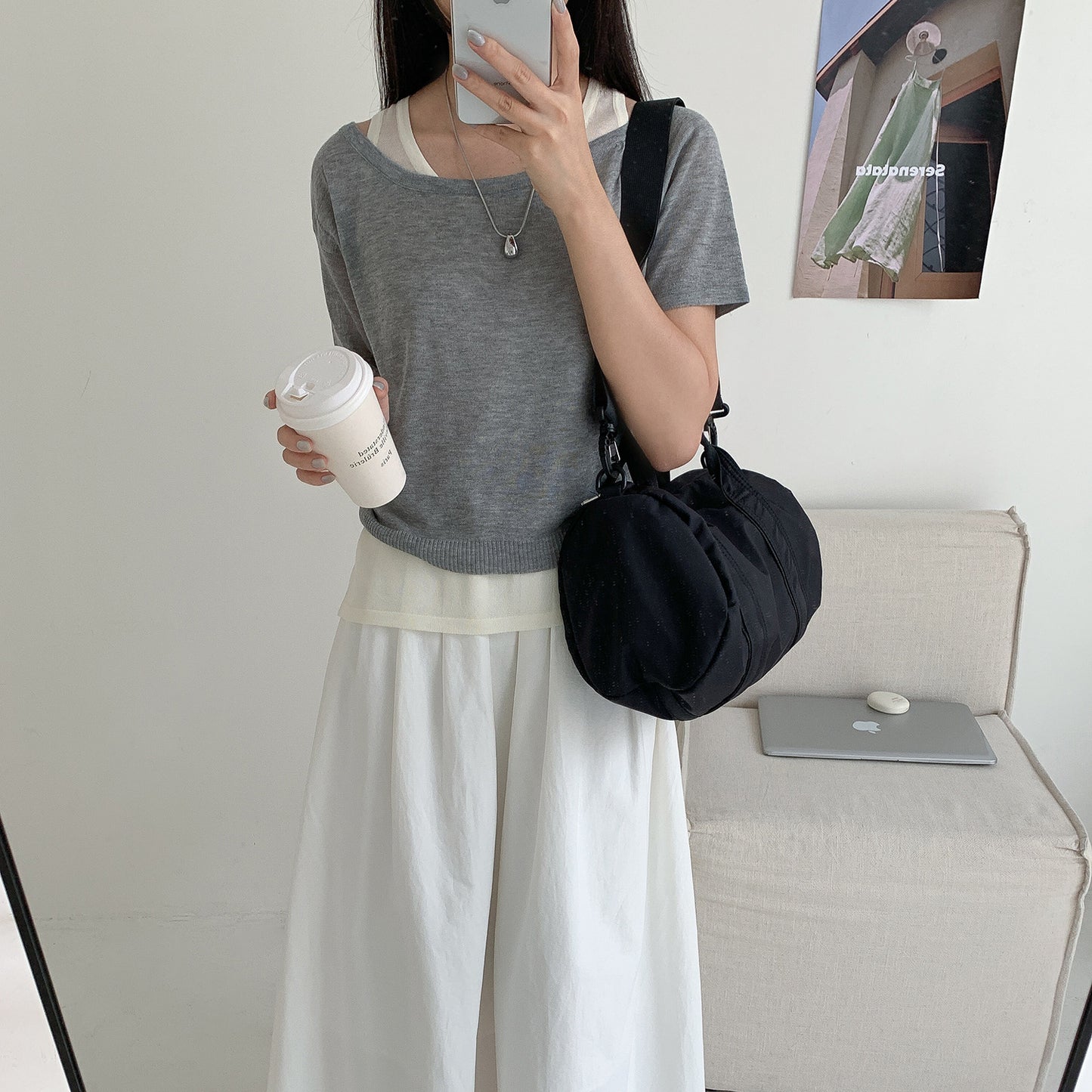 Women's Summer Nylon Large Capacity Simple Short-distance Crossbody Bags