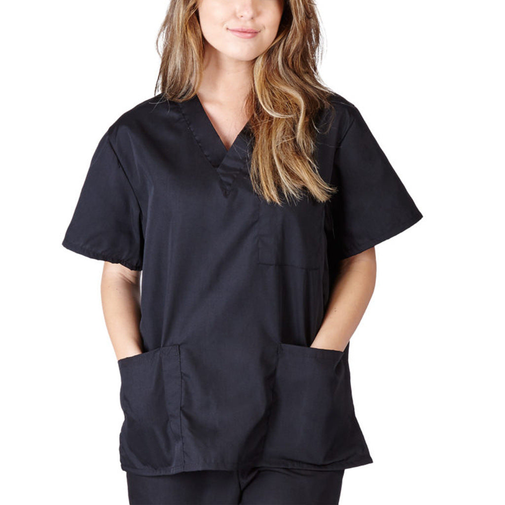 Women's & Men's & Cotton Sleeve Nurse Nursing Gown Uniform