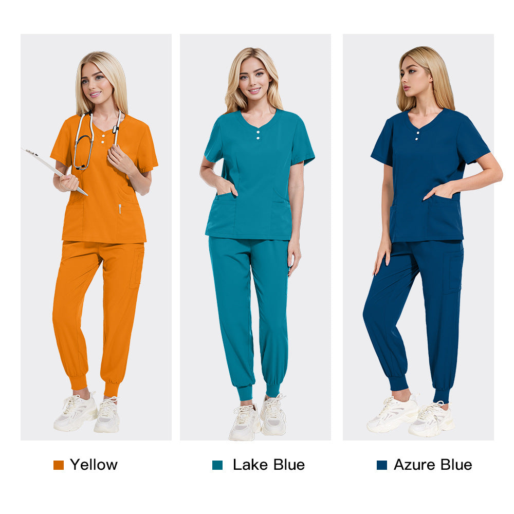 Women's & Men's Doctors Nurses Hand Washing Solid Color Uniform