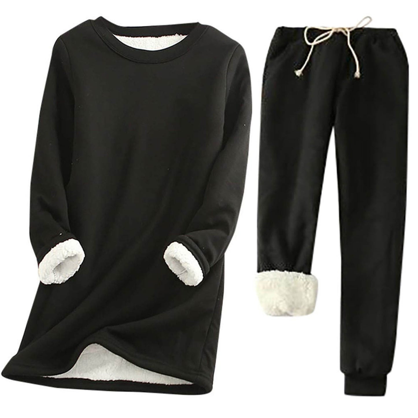 Women's Padded Bottoming Shirt Mid-length Thickened Fleece Plus Size