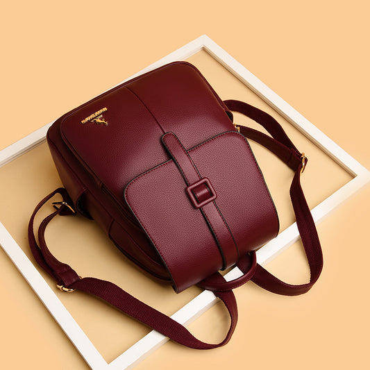 Women's Simple Trendy Large Capacity Korean Style Backpacks