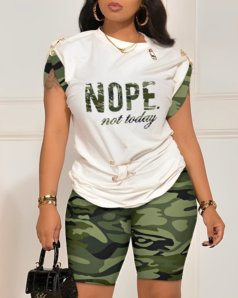 Summer Fashion Casual Design Pin Digital Suits