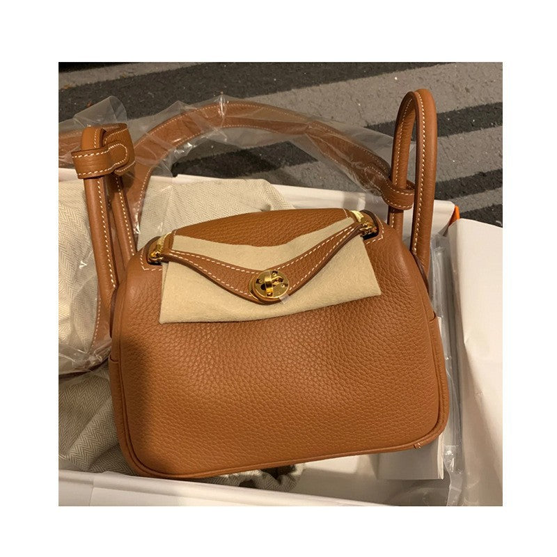 Women's Lindy Mini Doctor Cow Leather Portable Handbags