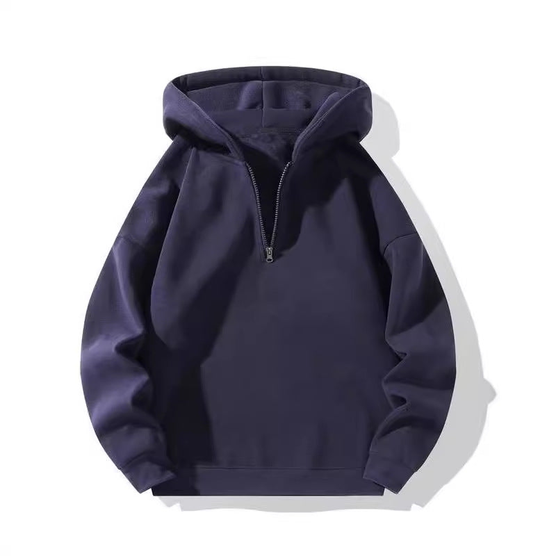 American Casual Zipper Hoodie Loose Sports Sweaters