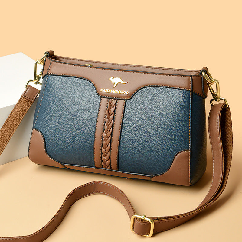 Women's Trendy Fashion Color Contrast Mother Bags