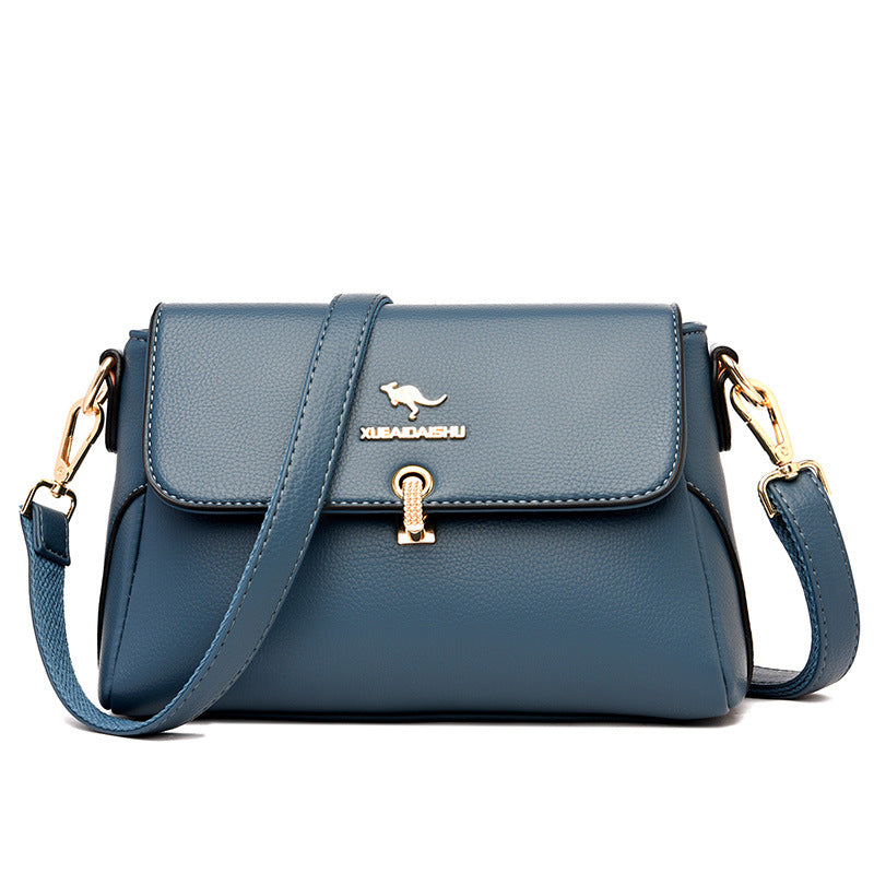 Women's Snow Love Kangaroo Soft Leather Fashion Crossbody Bags
