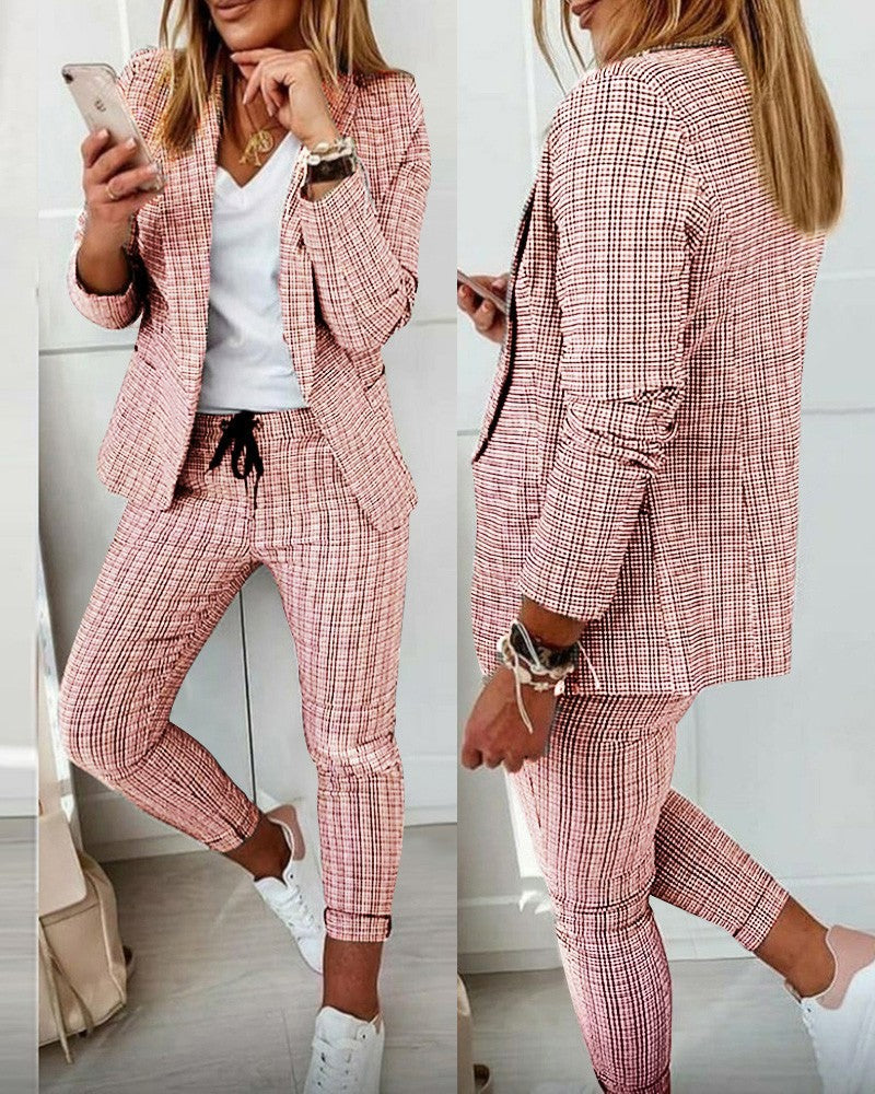 Women's Elegant Casual Fashion Set Small Suits