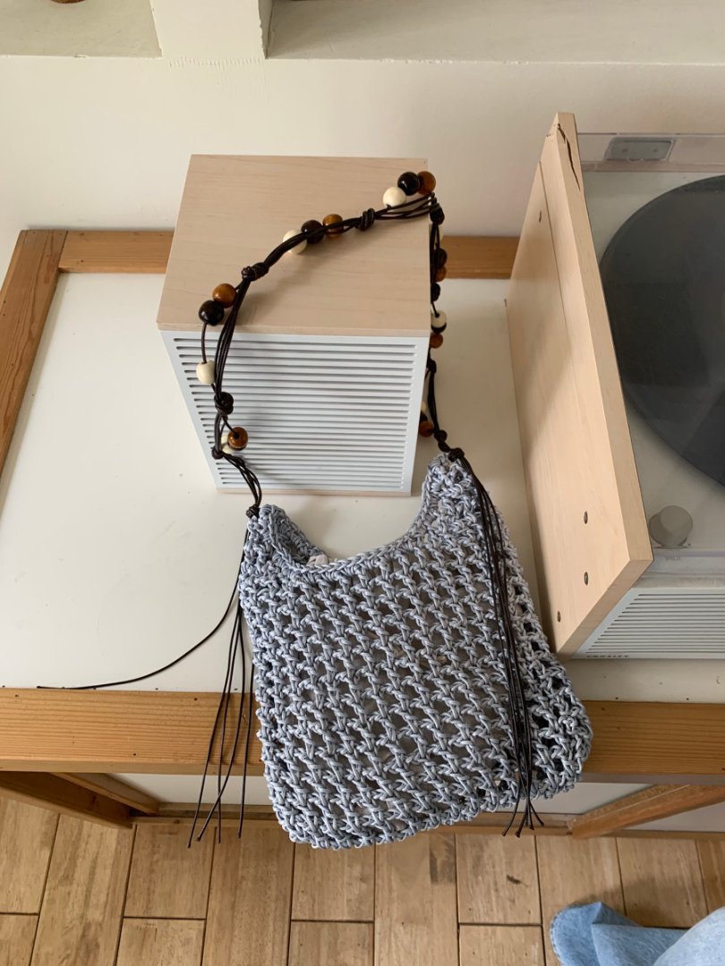 Women's Woven Retro Wooden Bead Tassel With Bags