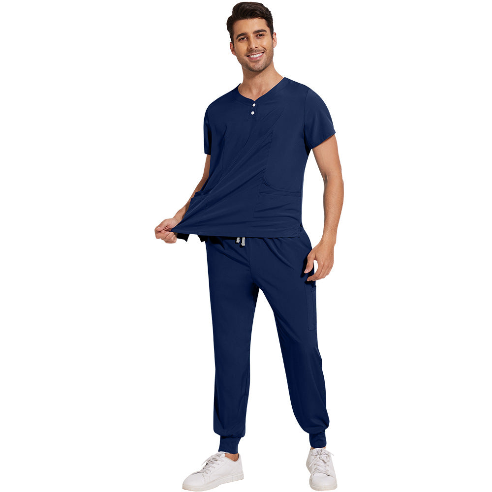 Women's & Men's & Frosted Jogger Hospital Medical Surgical Gown Pharmacy Beauty Uniform