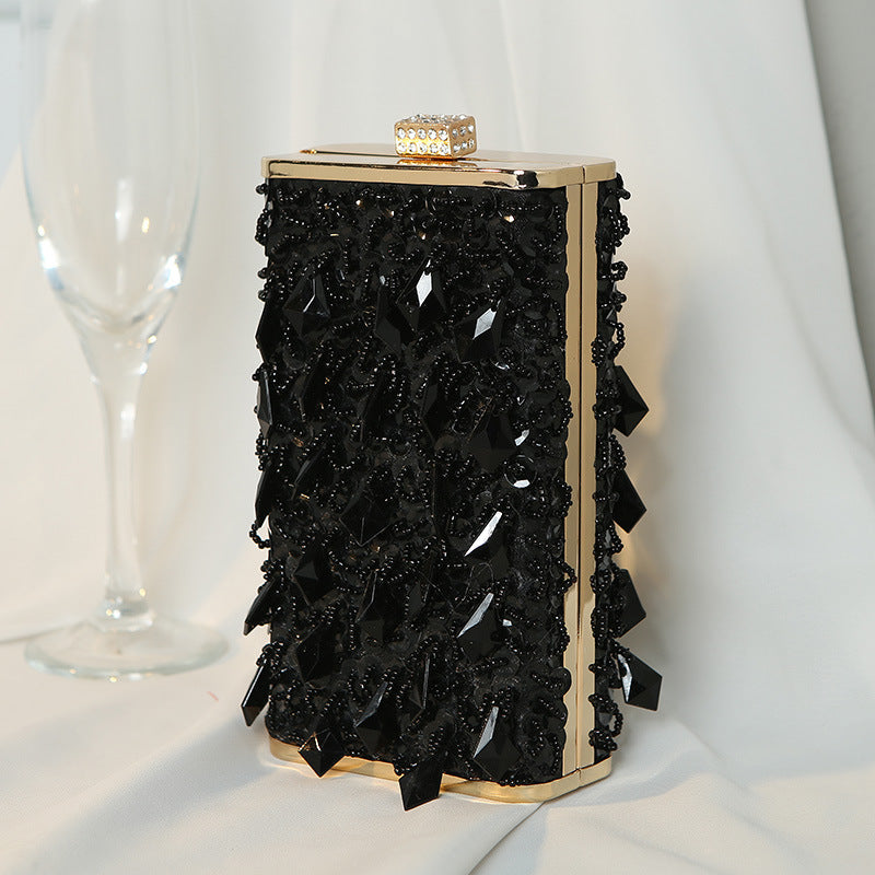 Women's Retro Handmade Beaded Dinner Vertical Banquet Evening Bags