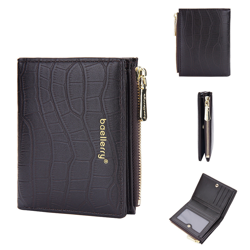 Men's Document Fashion Multiple Slots Zipper Multifunctional Men's Wallet