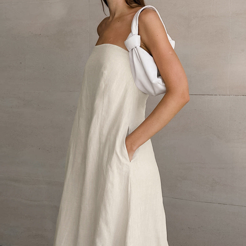 Women's Unique Design Simple Dress Slim Fit Graceful Tube Dresses