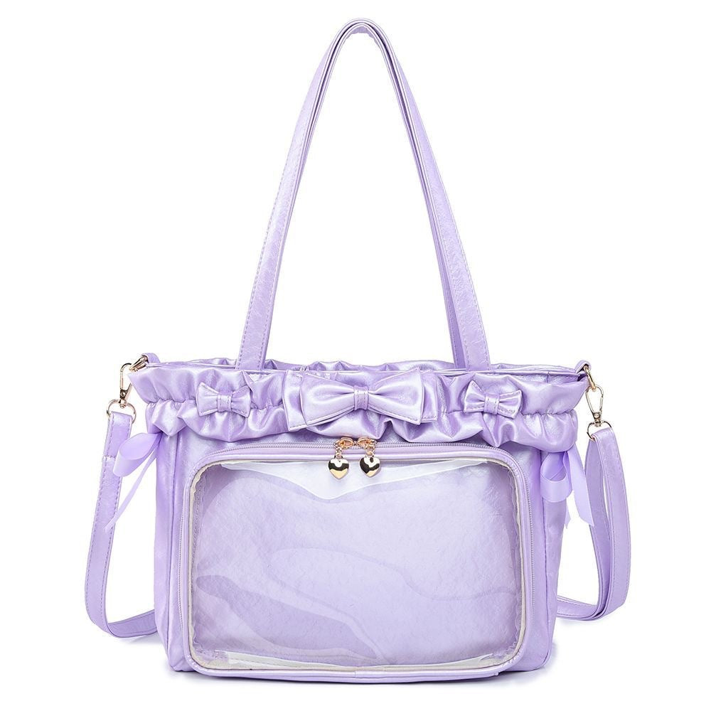 Women's Pain Ballet Holiday Surface Pure Color Shoulder Bags