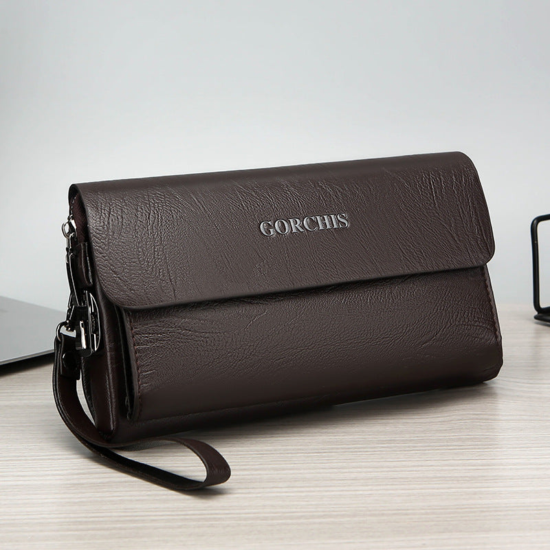 Men's Classic Clutch Password Multiple Slots Crocodile Men's Handbags