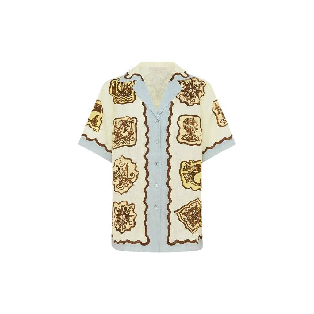 Attractive Casual Fashion Linen Shirt Collar Suits