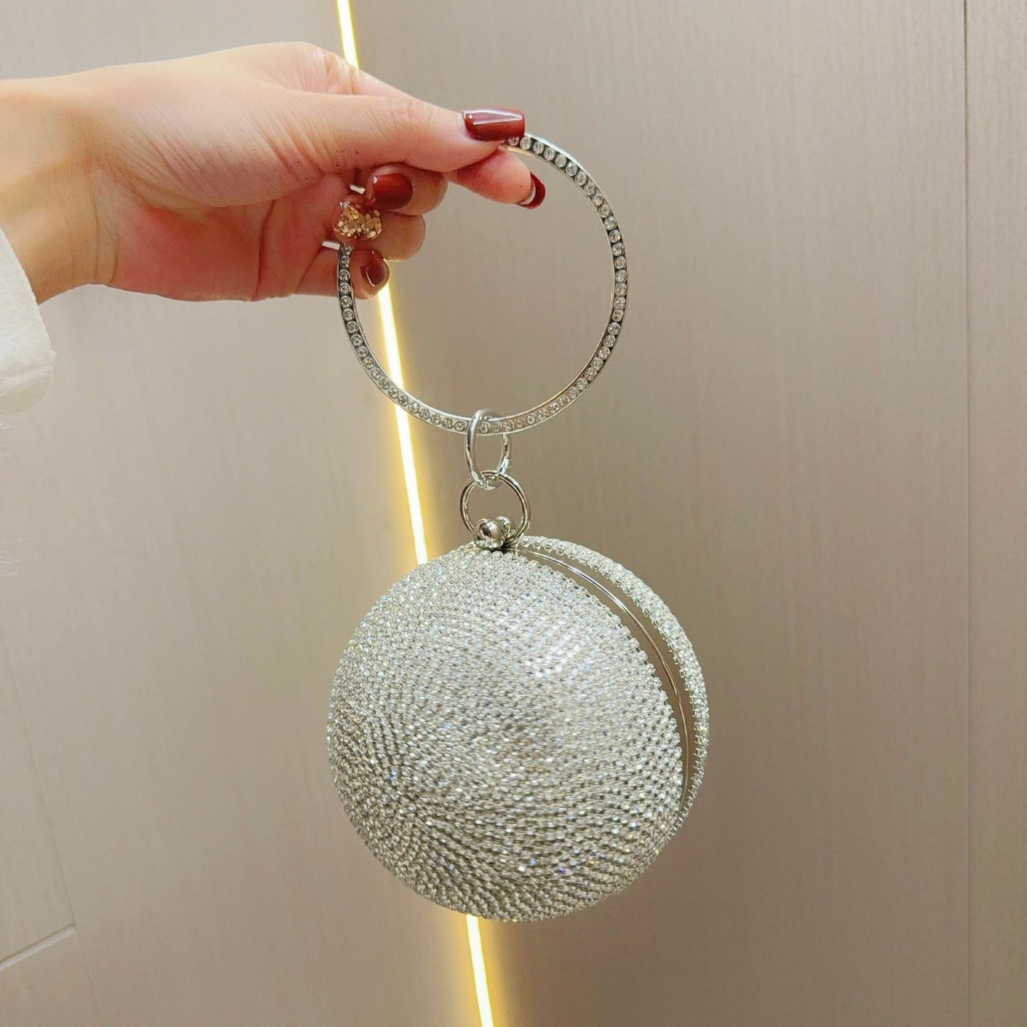 Women's Dress Fashion Banquet Clutch With Diamond Evening Bags