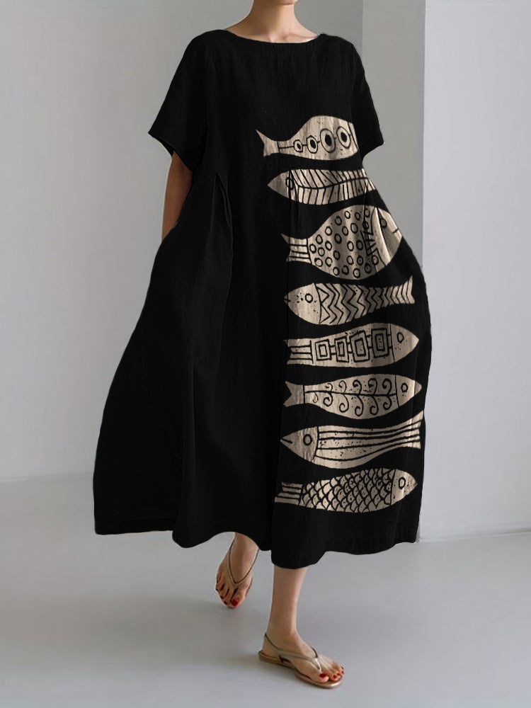 Craft Round Neck Sweet Lady Dress Dresses