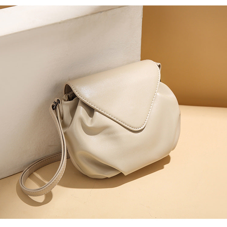 Women's Trendy High-grade Light Luxury Cloud Pleated Women's Messenger Bag