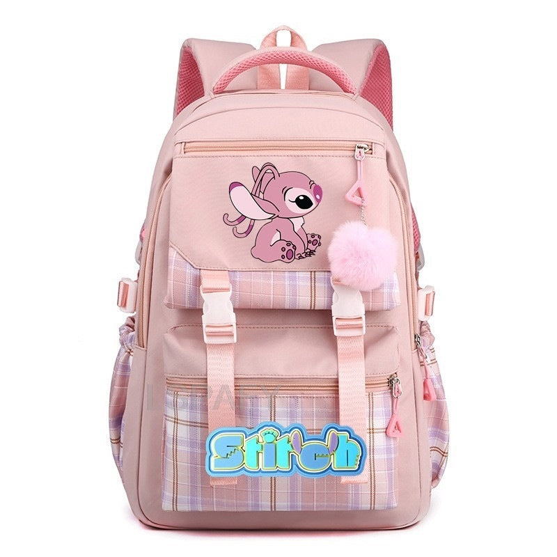 Children's Star Stitch Schoolgirl Young Cartoon Backpacks