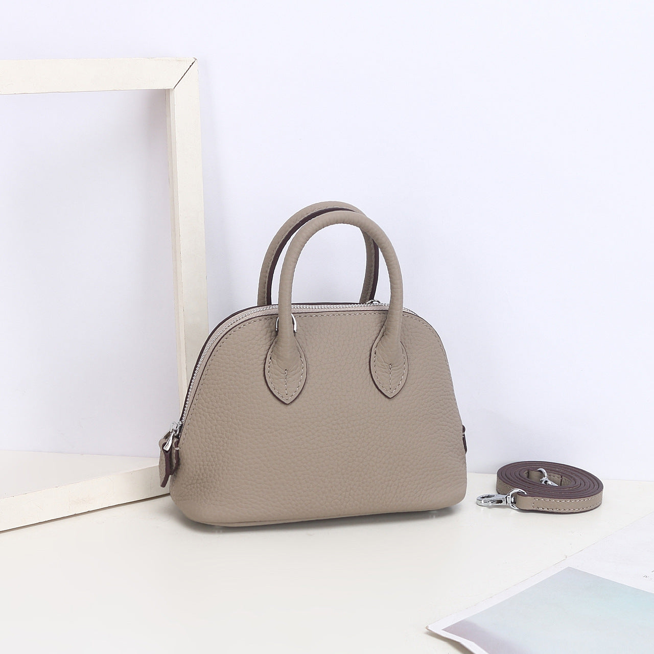 Women's Shell Genuine Leather Simple Fashionable Stylish Shoulder Bags