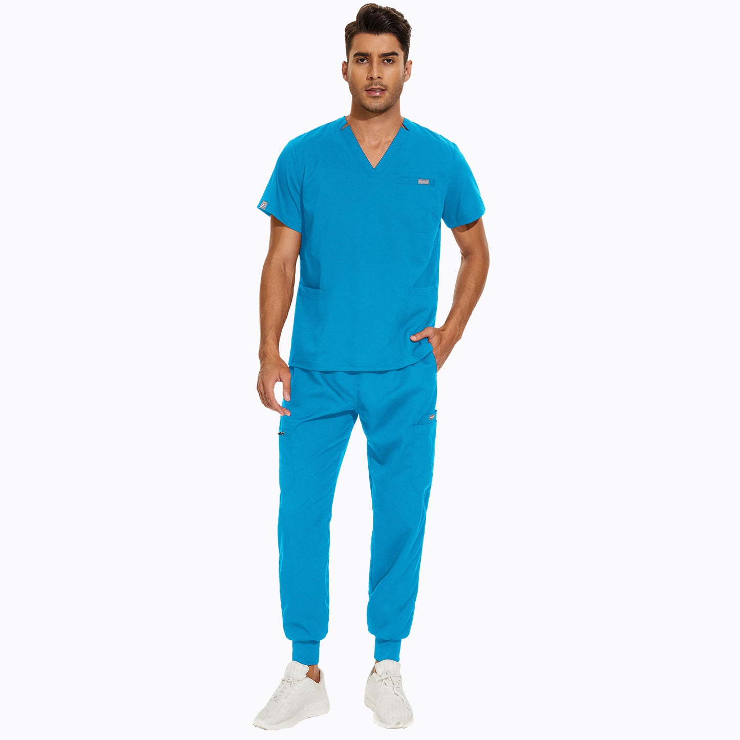 Women's & Men's Hospital Korean Hand Washing Short-sleeved Doctor Uniform