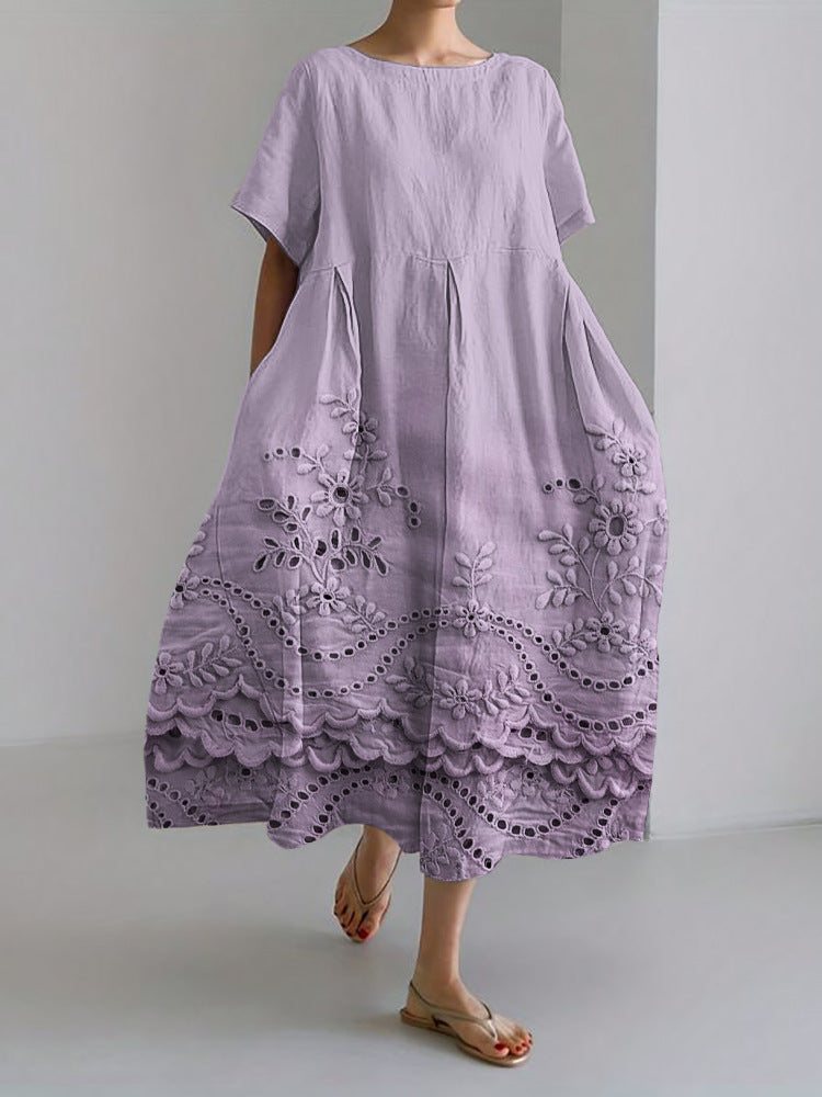 Craft Round Neck Sweet Lady Dress Dresses